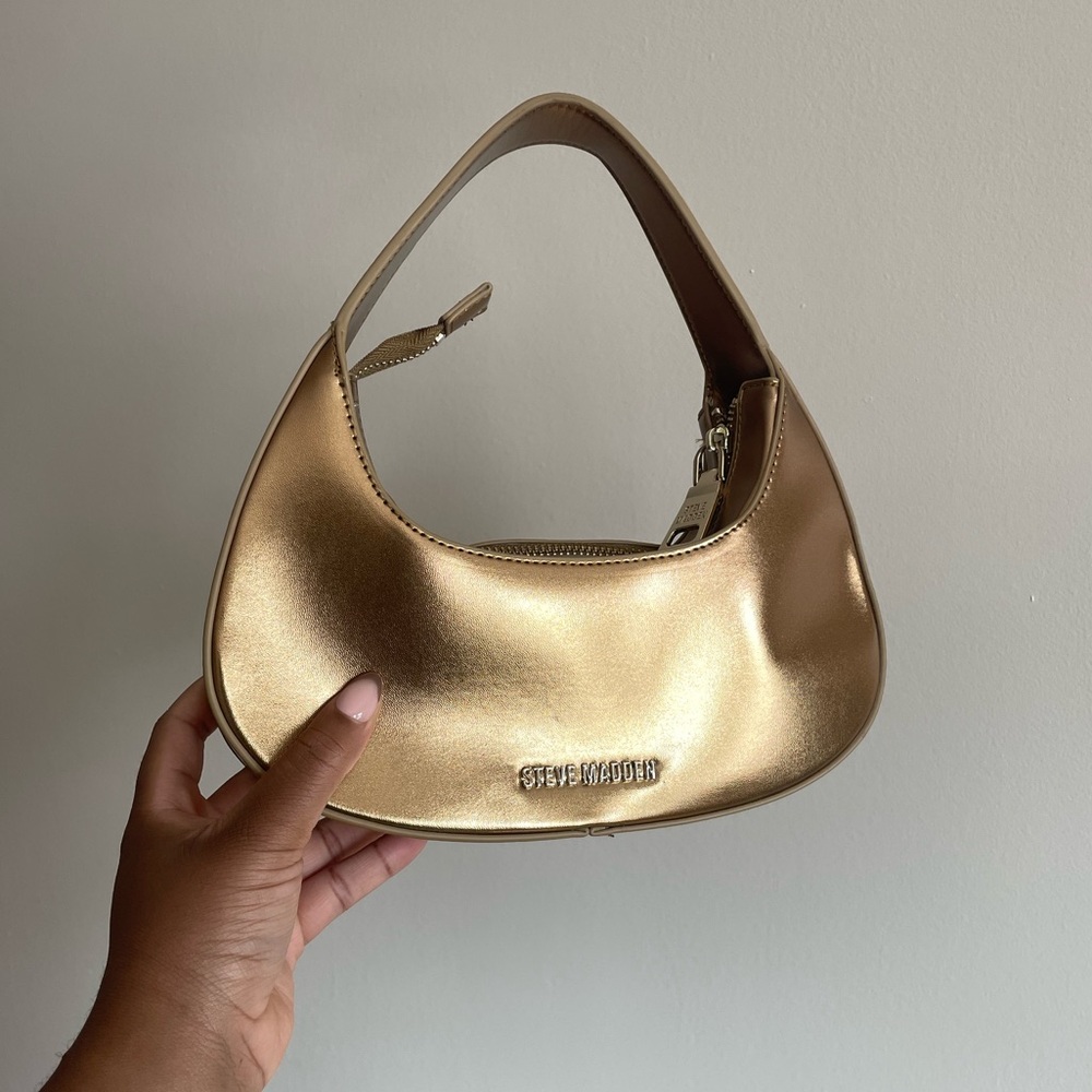 Steve Madden Bronze Gold Structured Bag
